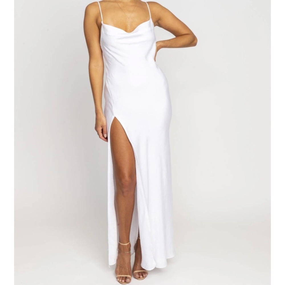 RESA river slip dress in ivory